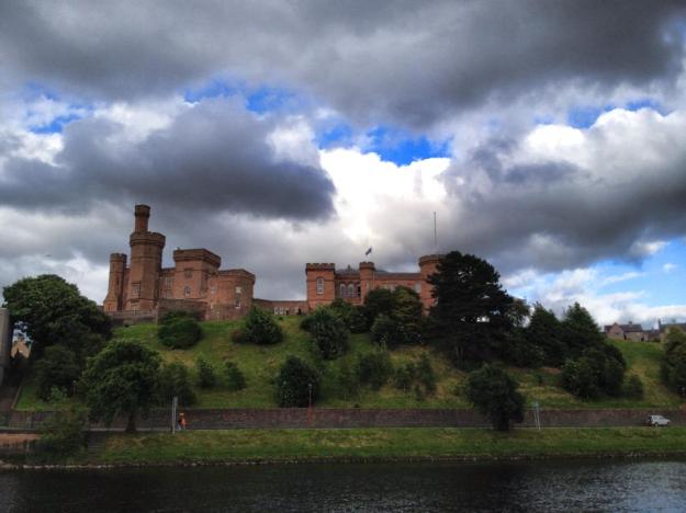 Rembrandt skies at Inverness Castle