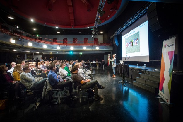 Intrapreneur Nikky Hofland at the Helsinki launch